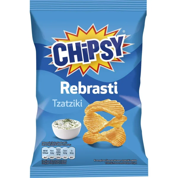 Chipsy Rebrasti Tzatziki 95g