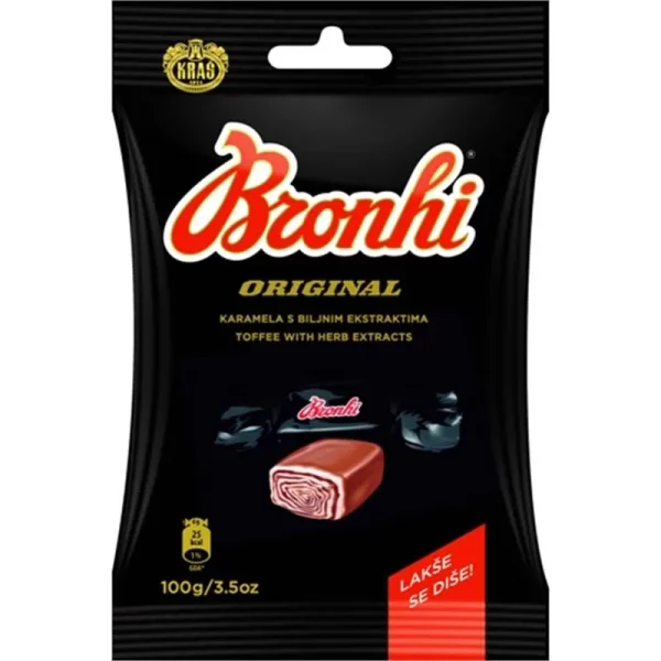 Bronhi cukierki Toffi Original 100g.