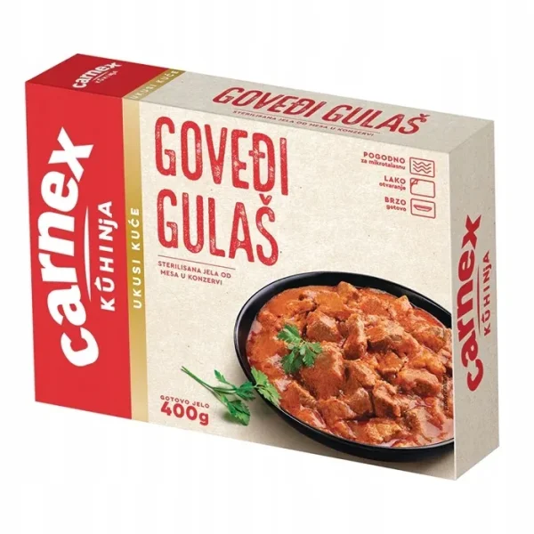 Gulasz wołowy po bałkańsku Carnex 400 g