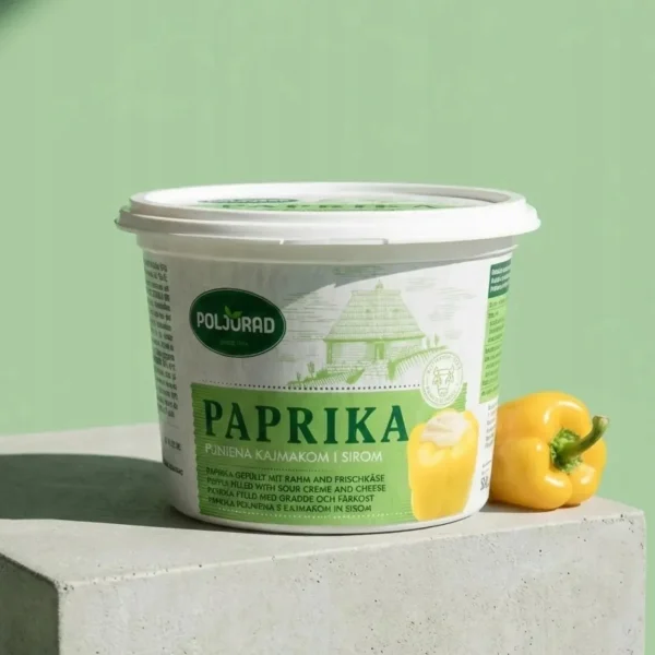 Papryka nadziewana kajmakiem bałkańskim i serem Poljorad 500g